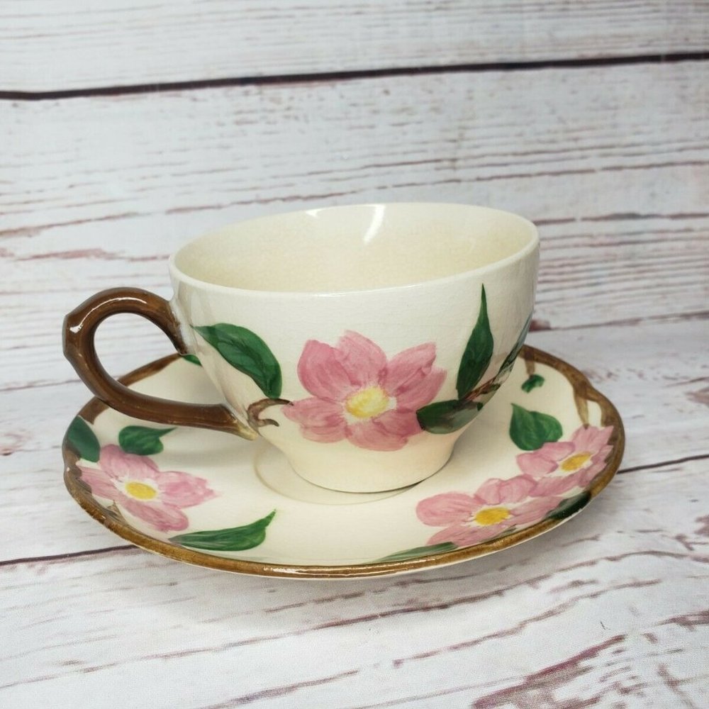 Rare Hand Painted El Rancho Floral Design Tea Cup - Picture 7 of 7